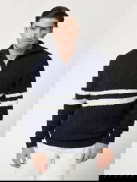 Wool Blend Zip Sweater