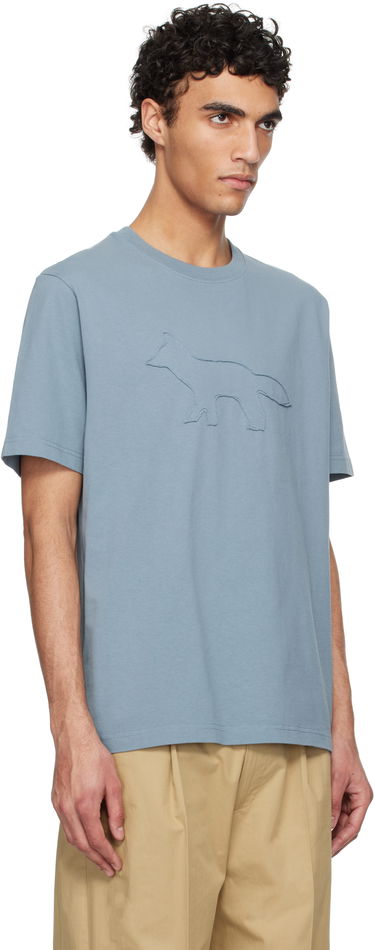 Majica MAISON KITSUNÉ Maison Kitsuné Profile Fox Comfort T-Shirt Bež | OM00121KJ0118, 4