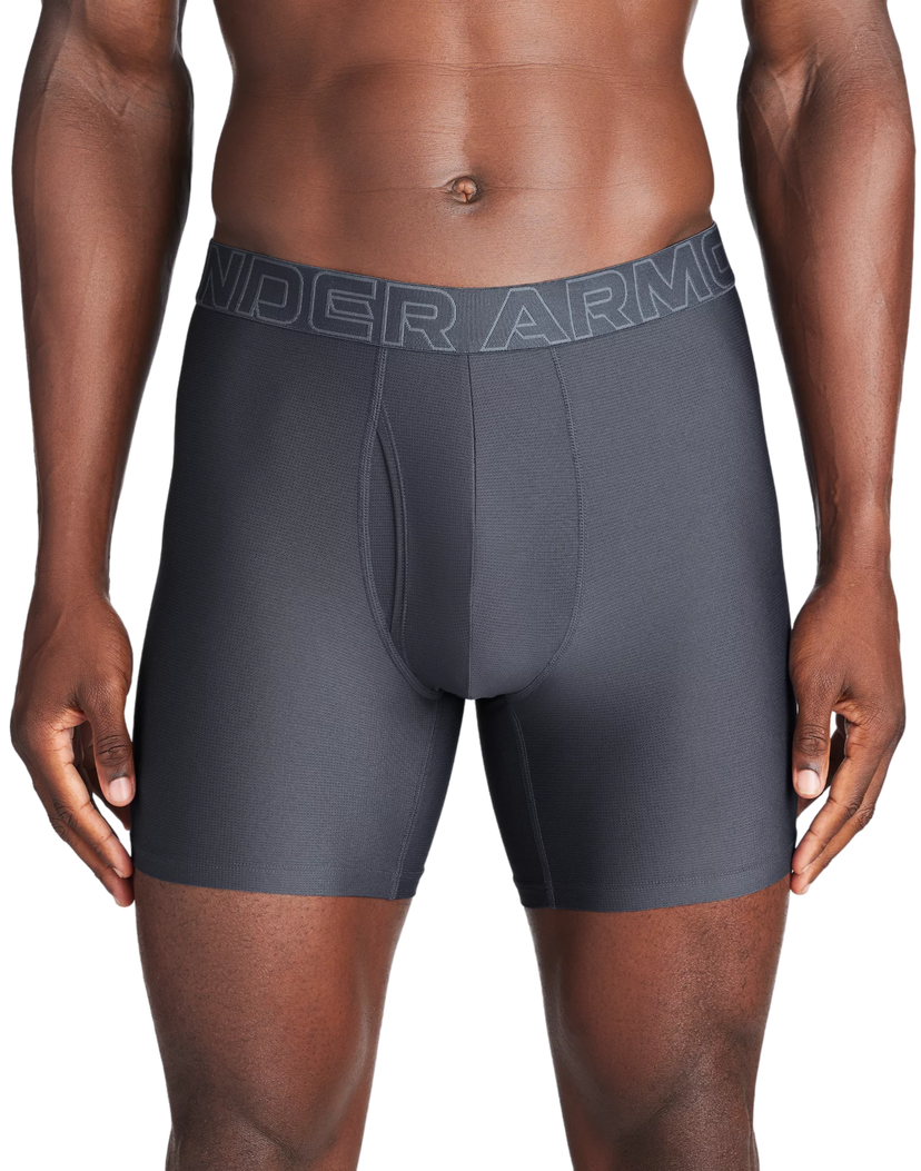 Boksarice Under Armour Performance Tech™ Mesh 6" 3P Siva | 1383884-044