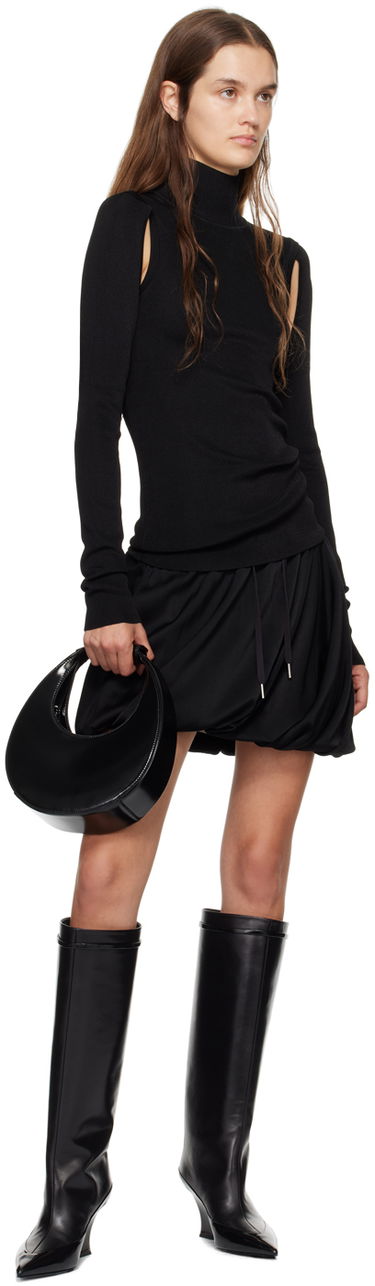 Pleteni pulover Helmut Lang Helmut Lang Air Cutout Turtleneck Črna | O06HW702, 3
