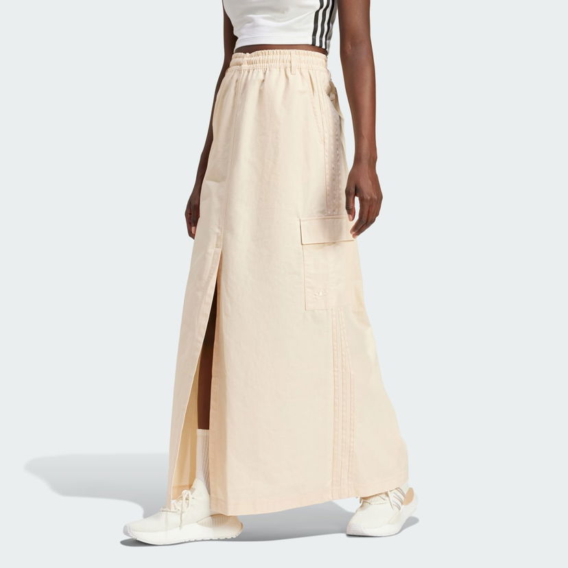 Krila adidas Originals Premium Essentials Maxi Skirt Bež | IU2677