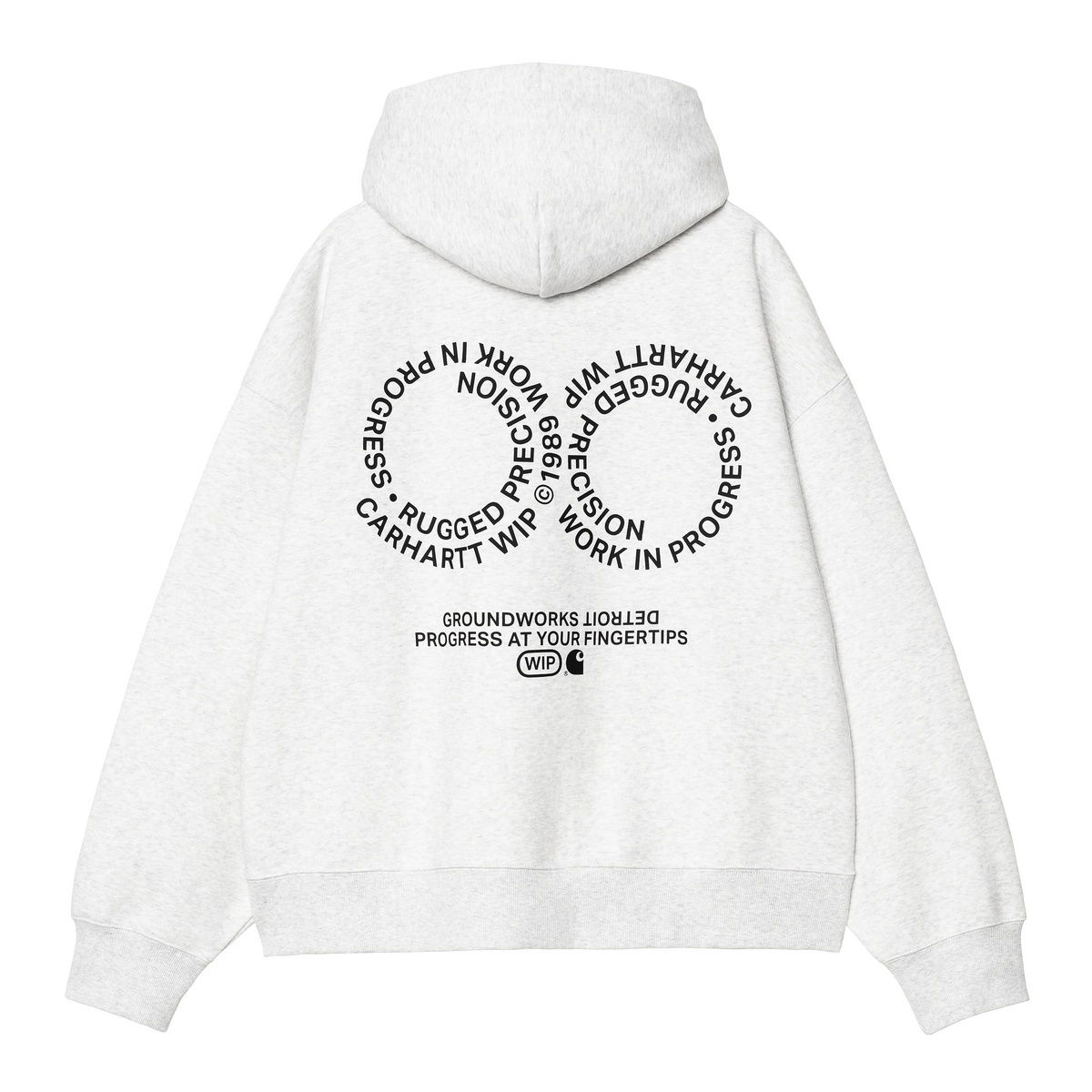 Pulover Carhartt WIP Hooded Rotation Sweatshirt Siva | I034690_9, 1