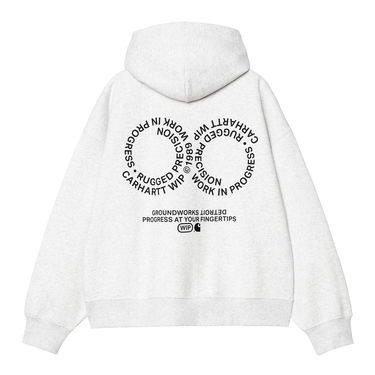 Pulover Carhartt WIP Hooded Rotation Sweatshirt Siva | I034690_9, 1