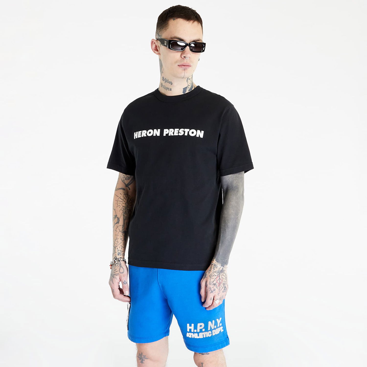 Majica HERON PRESTON This Is Not Short Sleeve Tee Črna | HMAA032S23JER0091001, 1
