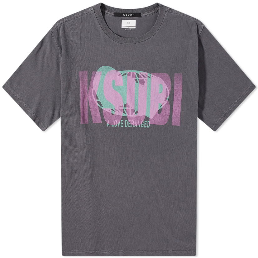Majica Ksubi KSUBI Deranged Logo Graphic T-Shirt Siva | 5000007158