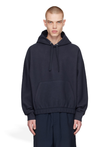 Pulover AMI Boxy Hoodie Mornarica | HSW215.750