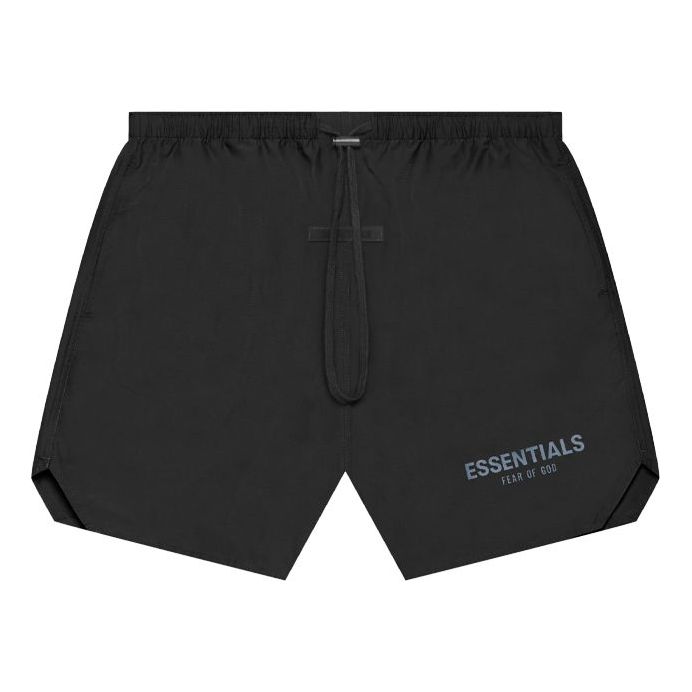Kratke hlače Fear of God Essentials Volley Shorts Črna | FOG-SS21-631