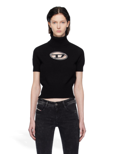 Pleteni pulover Diesel M-Argaret Turtleneck Črna | A06713 0KCAE