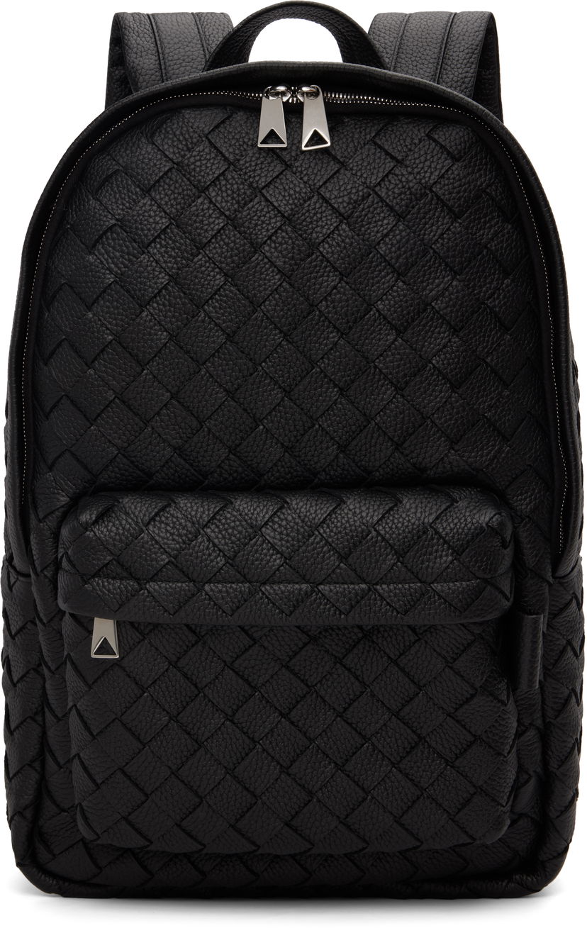 Nahrbtnik Bottega Veneta Bottega Veneta Intrecciato Leather Backpack Črna | 833158V5I528803