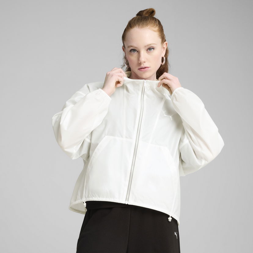 Vetrovka Puma WARDROBE ESS Women's Cropped Windbreaker Jacket Bela | 629917_02