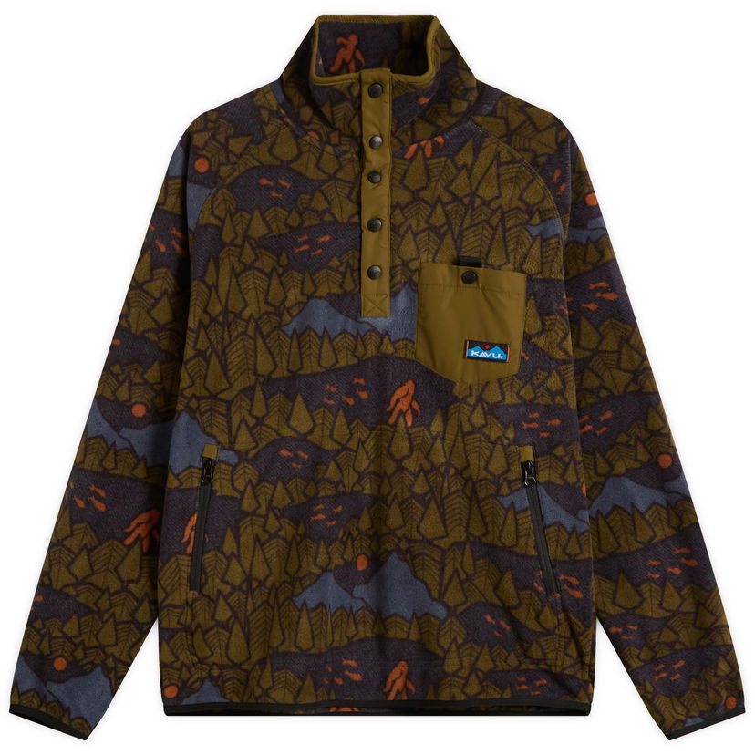 Pleteni pulover KAVU Teannaway Fleece Pullover Zelena | 5065-2731