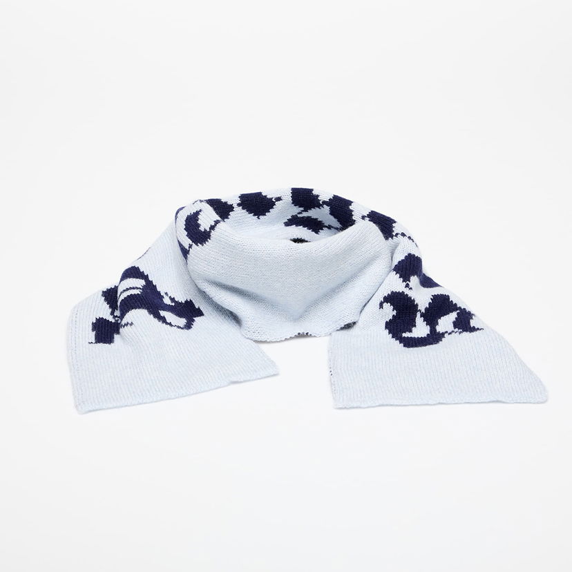 Šala Palm Angels Palm Angels Logo Knit Scarf Modra | PBMA009F25KNI0014046