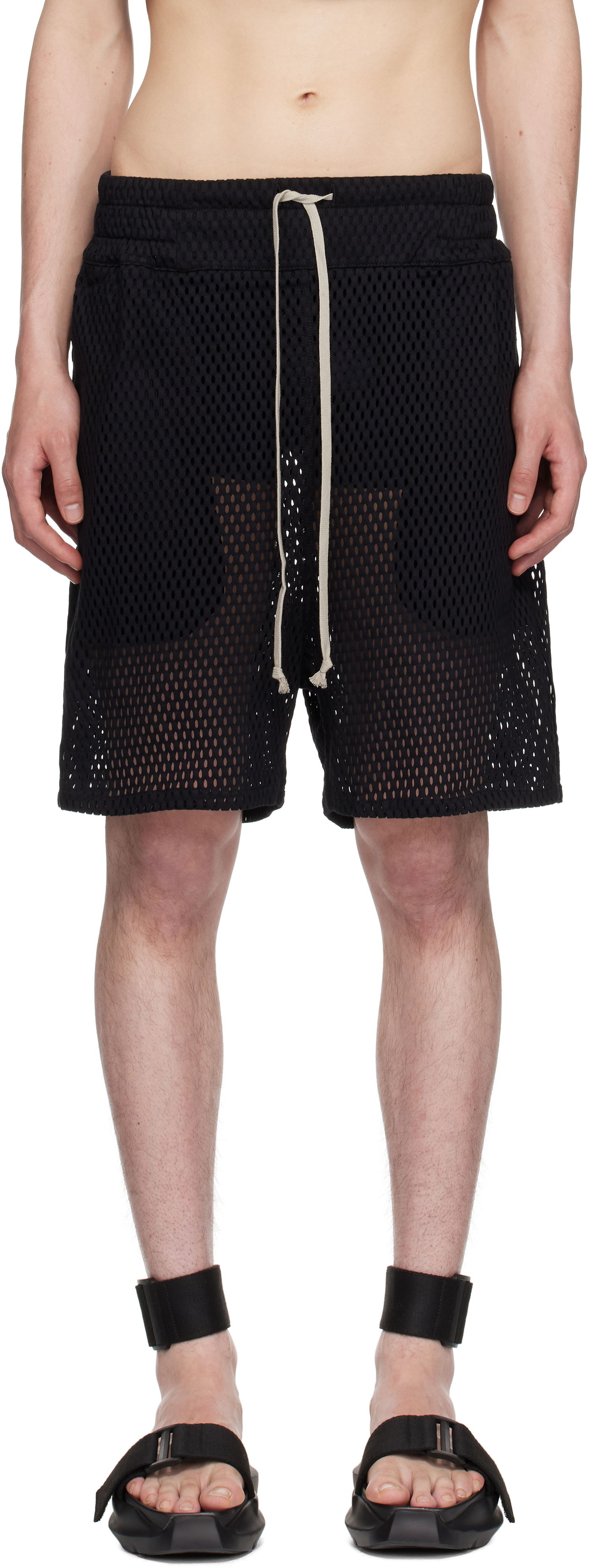 Kratke hlače Rick Owens Rick Owens Champion Edition Mesh Shorts Črna | CM01E1682 CHONET MESH, 0