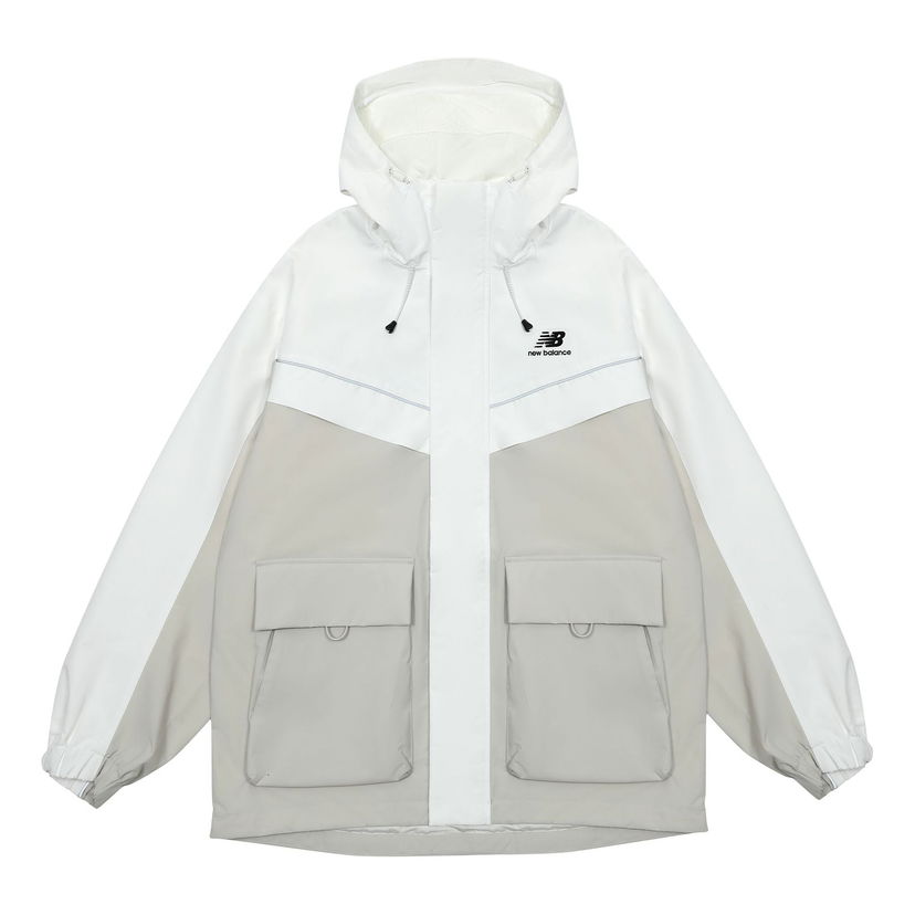 Vetrovka New Balance Windproof Jacket Bela | 5AC39333-LBE