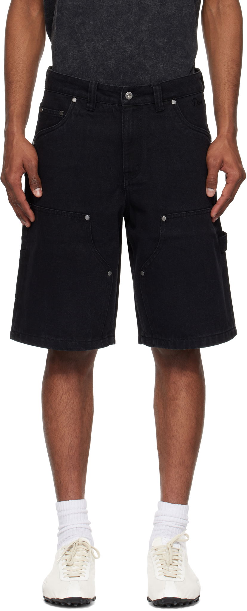 Kratke hlače Dime Dime Carpenter Denim Shorts Črna | DIME2SP2515BLK