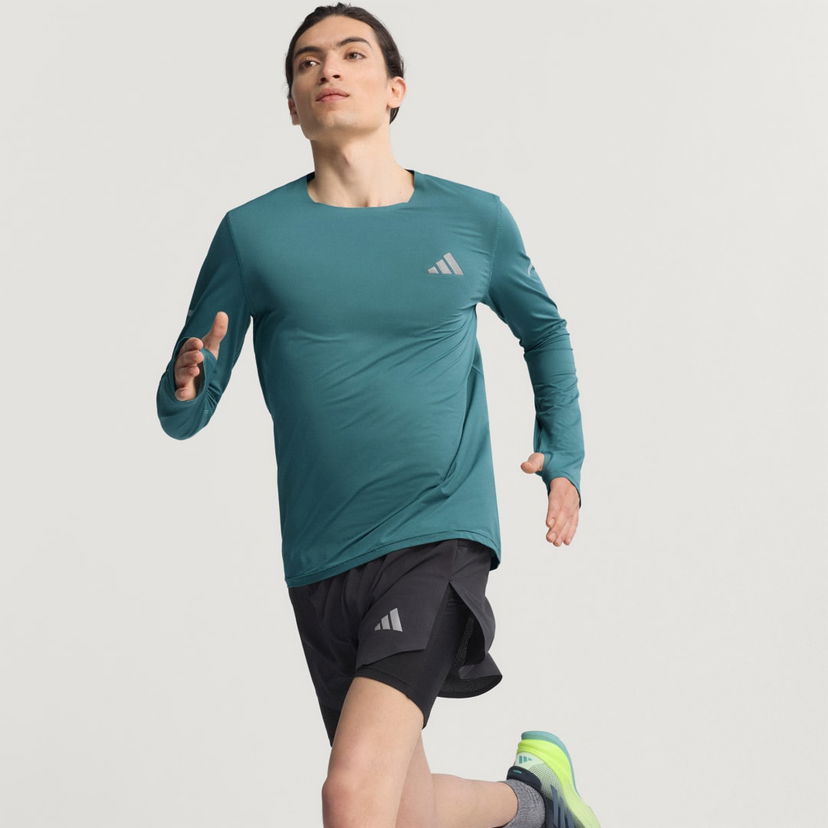 Majica adidas Performance Adi365 CLIMACOOL+ Running Longsleeve T-Shirt Zelena | KB9917