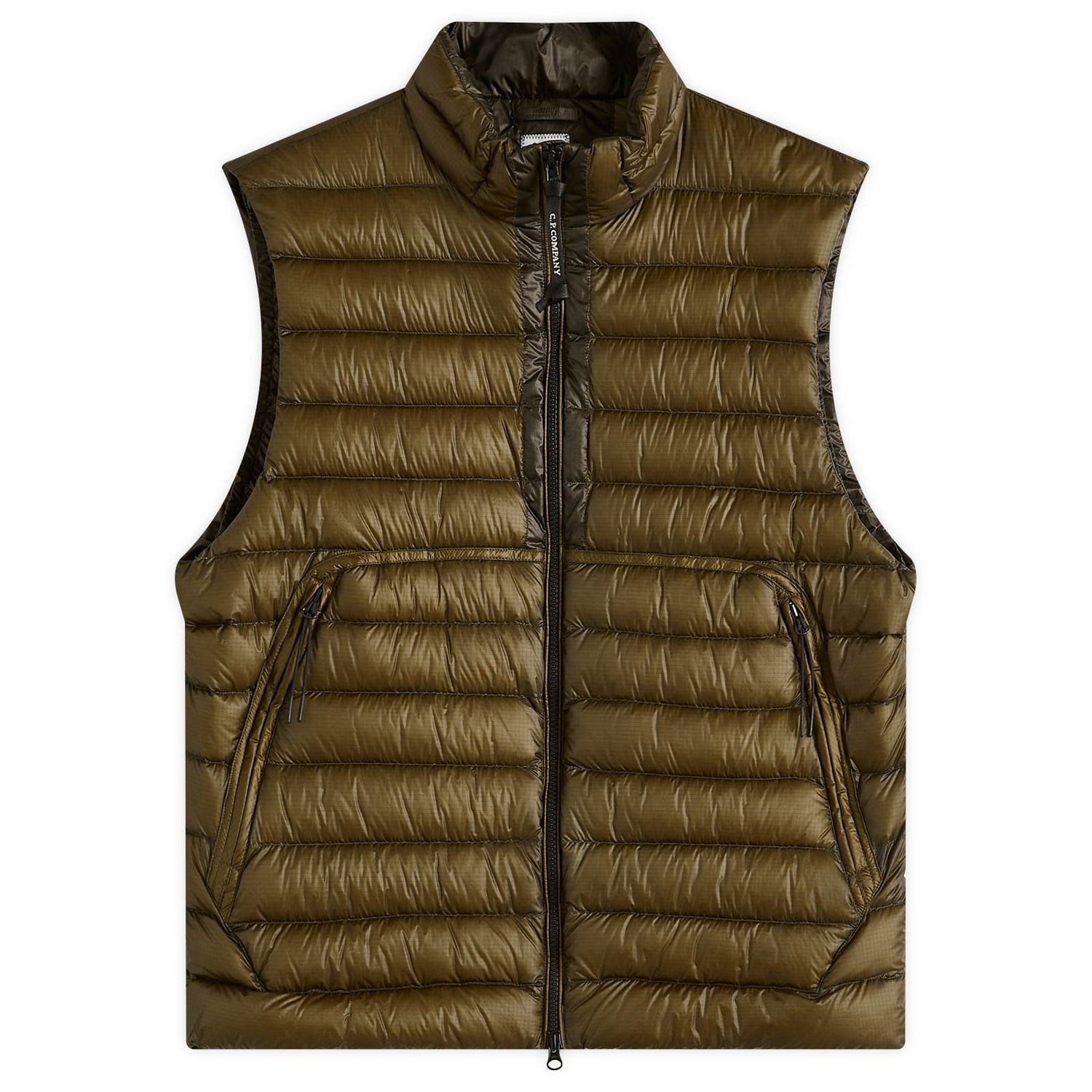 Telovnik C.P. Company Men's D.D. Shell Lens Down Vest, Size Large Zelena | 18CMVE201A-006099A-683, 0