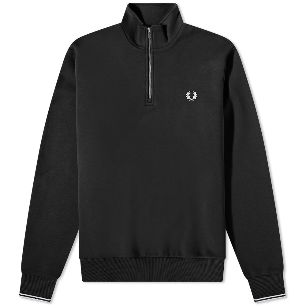 Pulover Fred Perry Half Zip Sweat Črna | M3574-102, 0