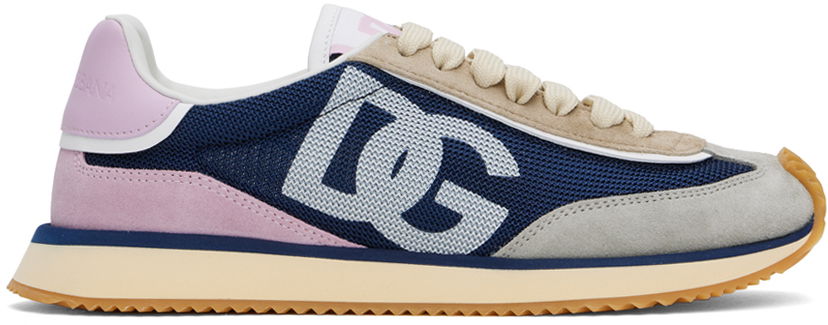Oblačila Dolce & Gabbana Dolce&Gabbana Mixed-Material DG Cushion Mornarica | CK2288 A9253
