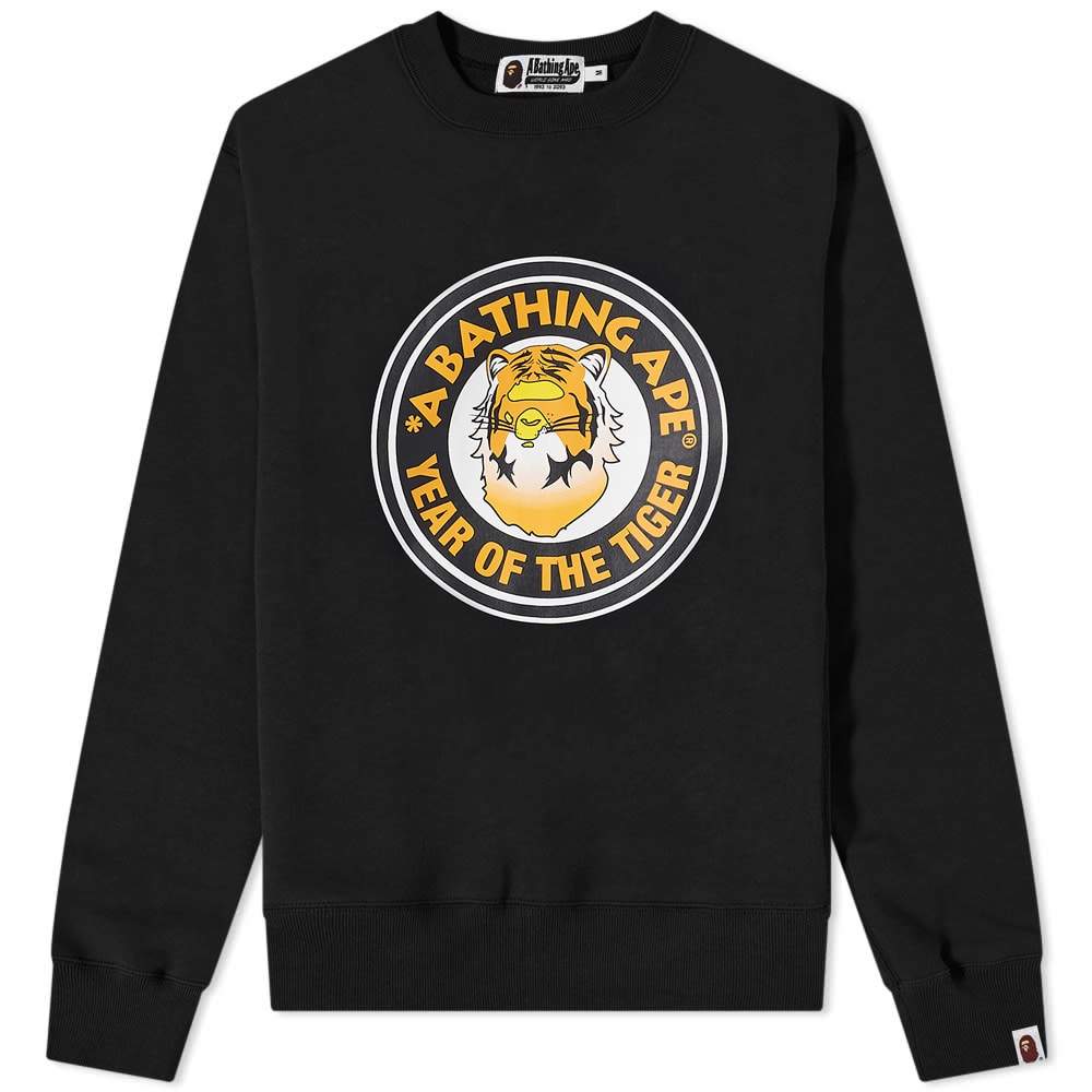 Pleteni pulover BAPE Year Of The Tiger Crewneck Črna | 001SWI201001F-BLK, 0