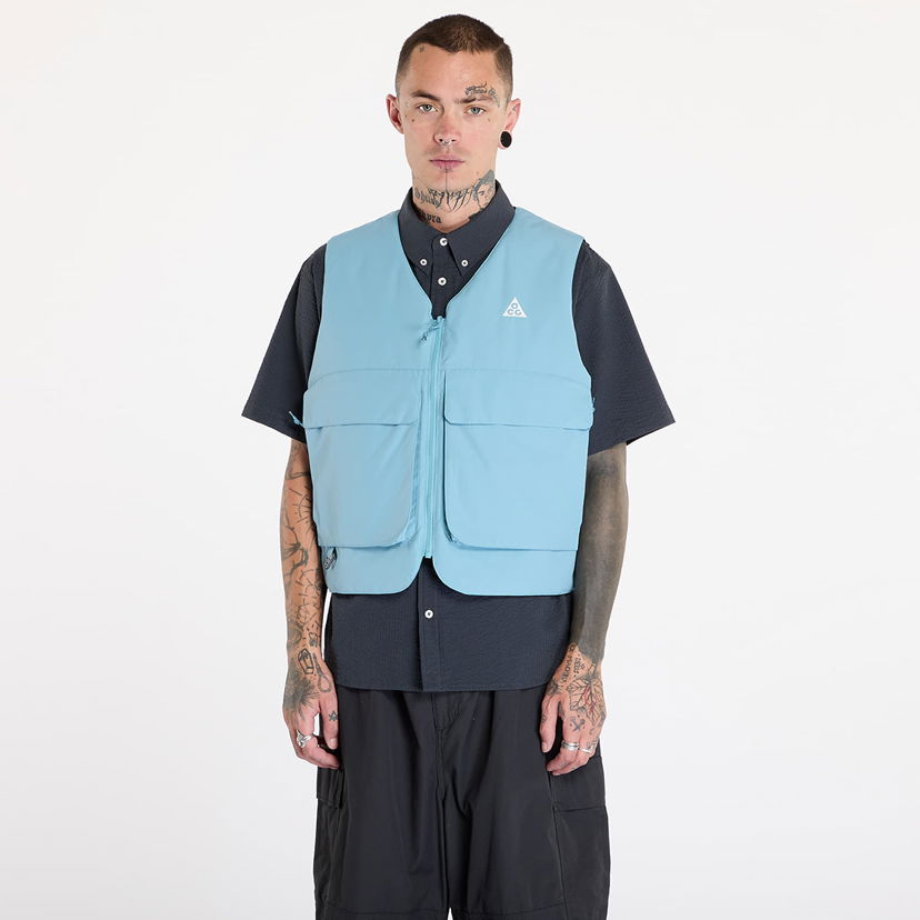 Telovnik Nike ACG "Skull Peak" PrimaLoft® Reversible Vest Denim Turquoise/ Armory Navy/ Summit White Turkizna | FV8694-464