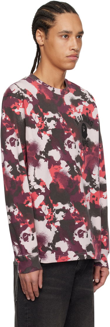 Pleteni pulover BAPE A Bathing Ape Map Camo Long Sleeve T-Shirt Večbarvna | 001LTL301001M, 4