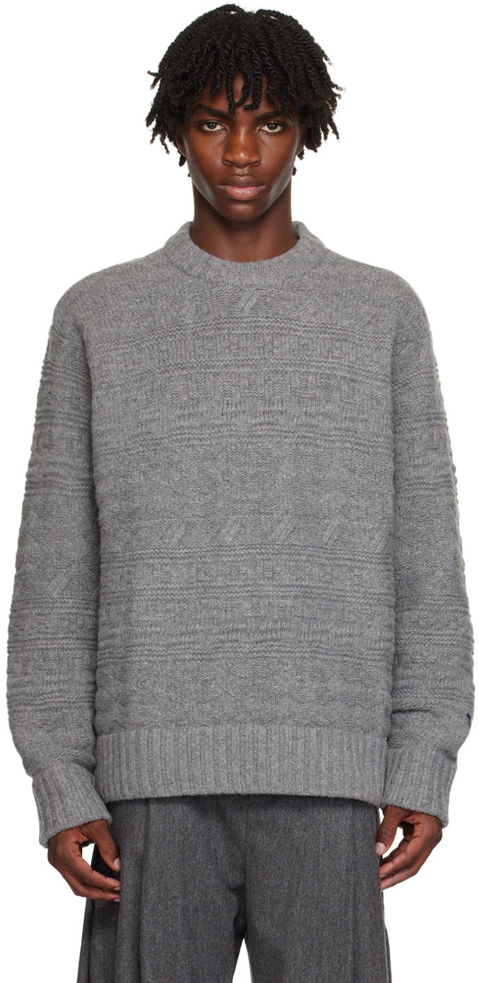 Pleteni pulover ADER ERROR Oversized Sweater Siva | BMADFWKT0305GR, 0