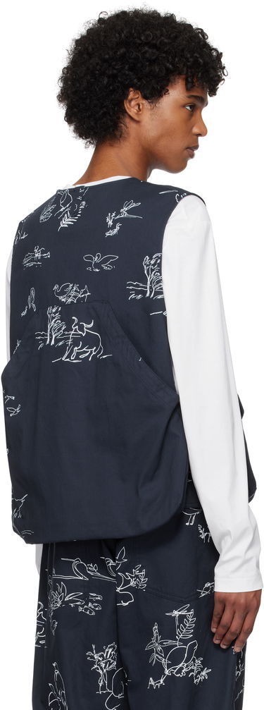 Telovnik Engineered Garments Engineered Garments Fowl Vest Mornarica | 25S1C002, 2