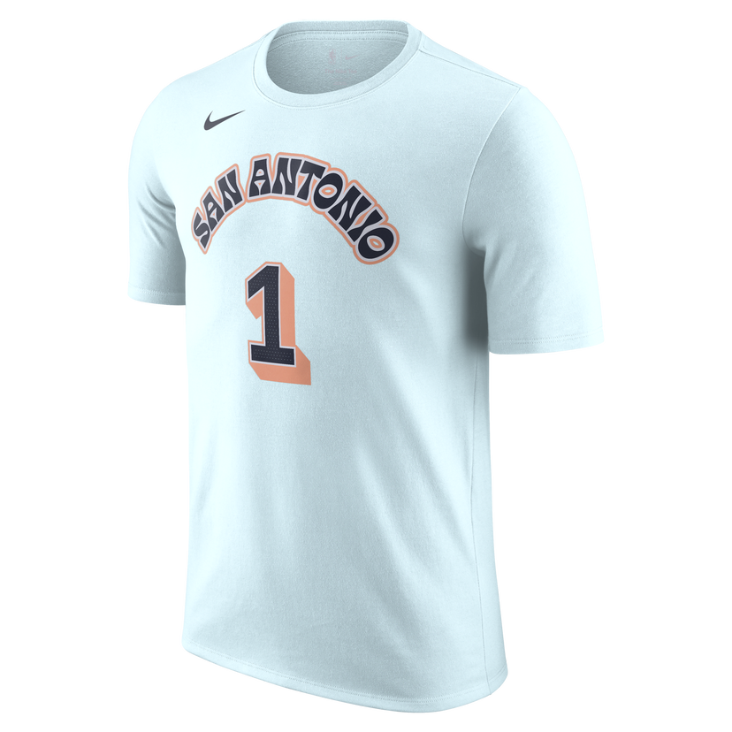 Majica Nike Victor Wembanyama San Antonio Spurs Essential City Edition Short Sleeve T-Shirt Modra | HJ2789-477