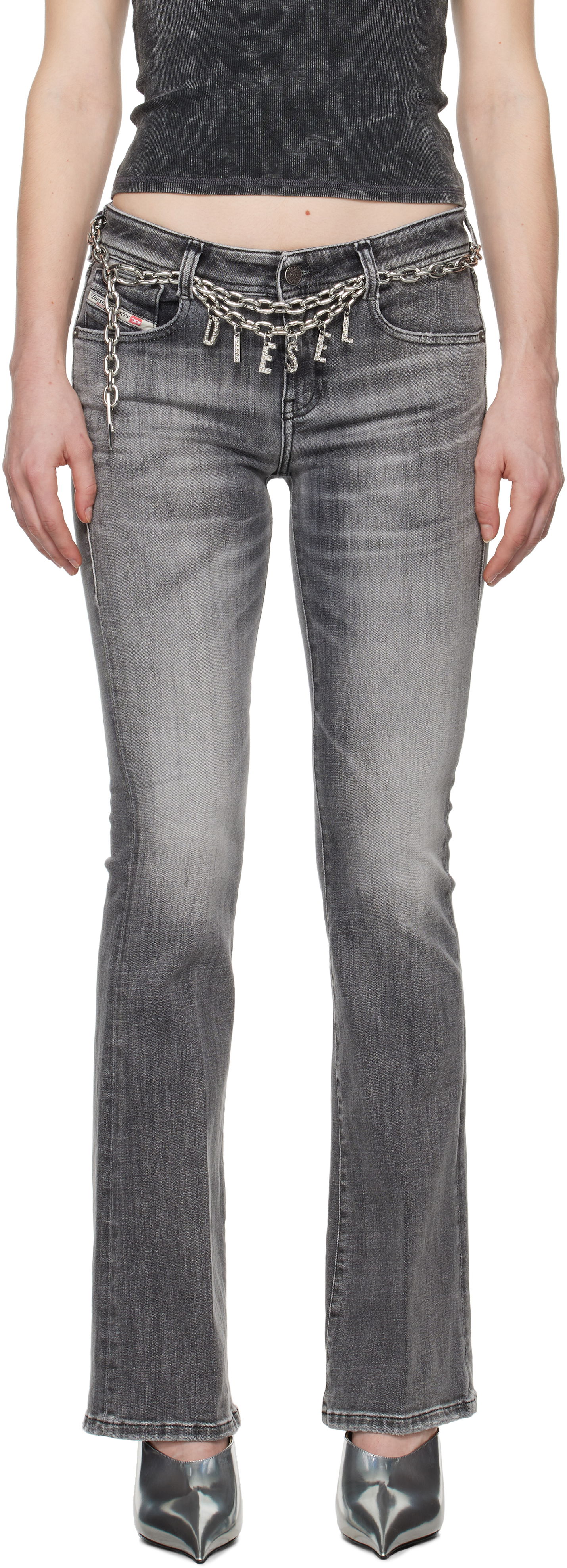 Kavbojke Diesel Bootcut Jeans 1969D-Ebbey 09J29 Siva | A11003 09J29, 0