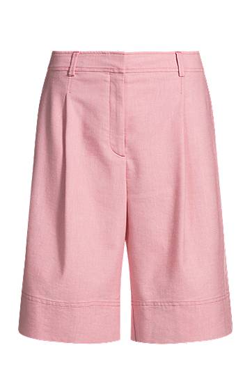 Kratke hlače BOSS Pleated Shorts Roza | 50546217, 0