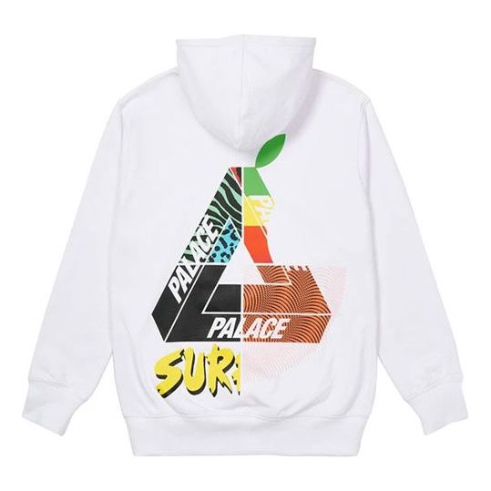 Pulover Palace Max Up Triangle Logo Print Hoodie Bela | P20HD035