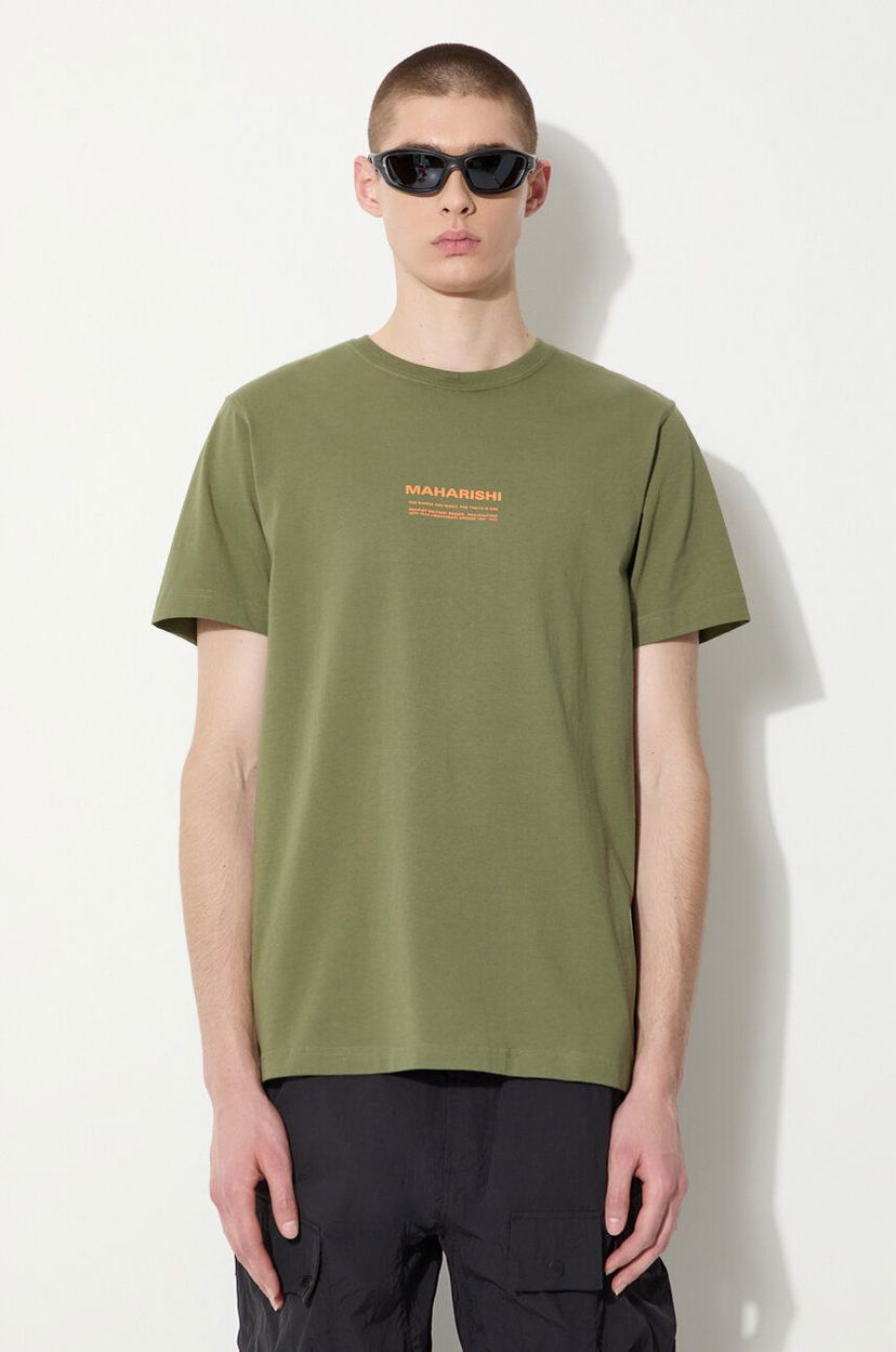 Majica Maharishi Maharishi Aum Anniversary T-Shirt Zelena | 1306.OLIVE