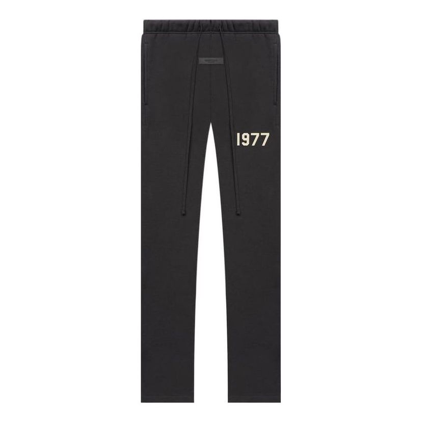 Trenirka Fear of God Essentials Relaxed Sweatpants 1977 Logo Črna | FOG-SS22-167