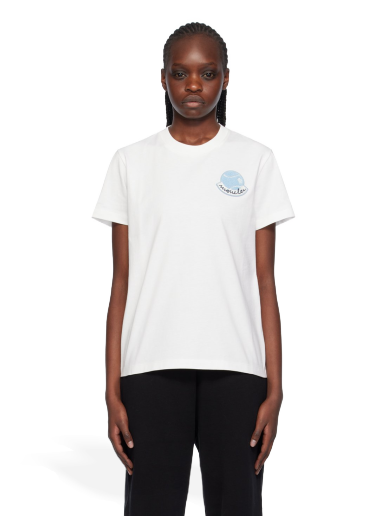 Majica Moncler Patch T-Shirt Bela | J10938C00005829HP