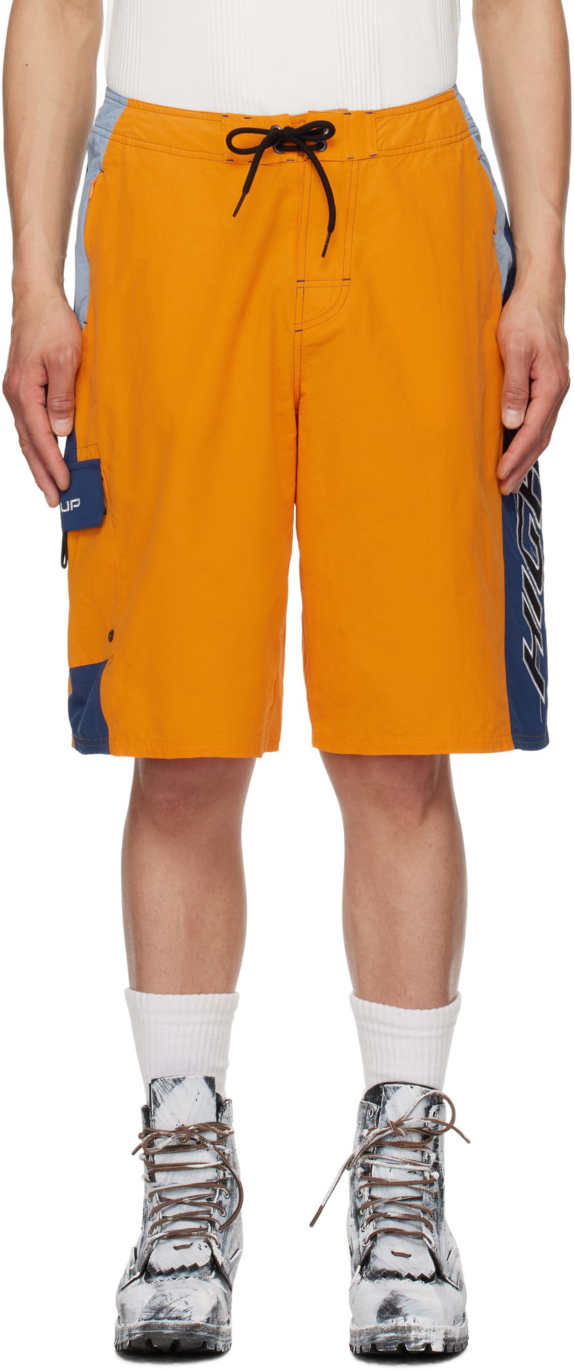 Kratke hlače Martine Rose Martine Rose Board Swim Shorts Oranžna | 846WP09205