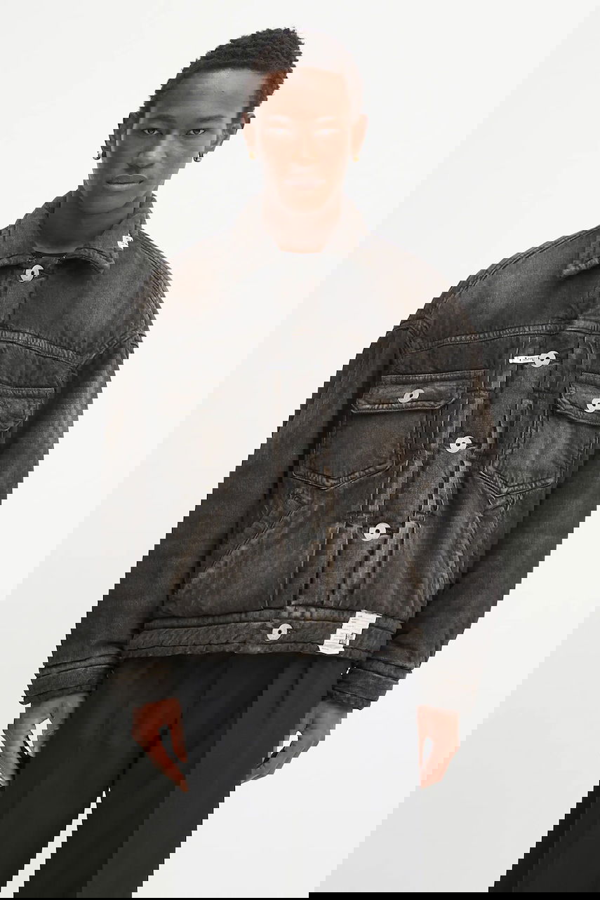 Jakna Maison MIHARA YASUHIRO Maison MIHARA YASUHIRO Blouson Winter Denim Jacket Črna | J15BL126, 0