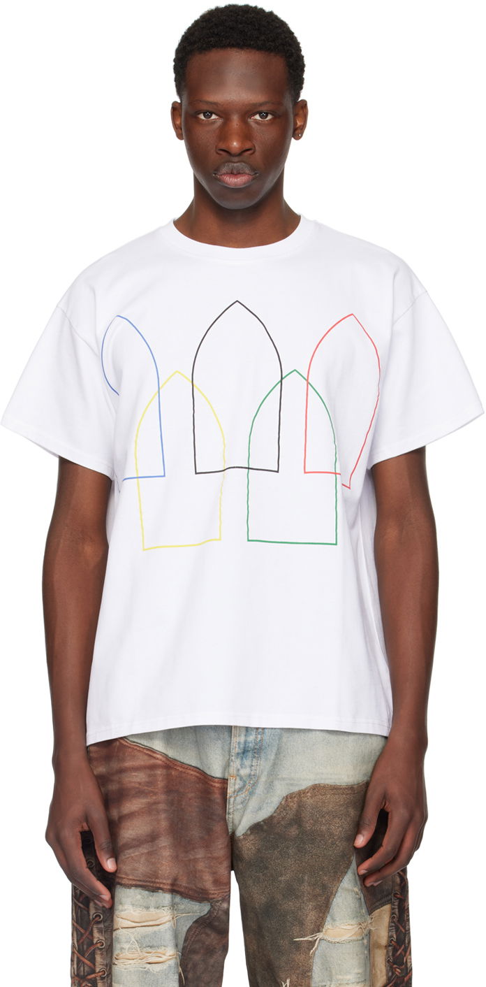 Majica Who Decides War Interwoven Windows T-Shirt Bela | 1110340001SS24