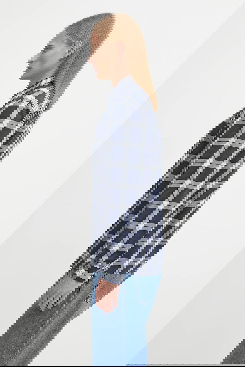 Srajce Fred Perry Fred Perry Checked Regular Fit Shirt Mornarica | M1742, 1