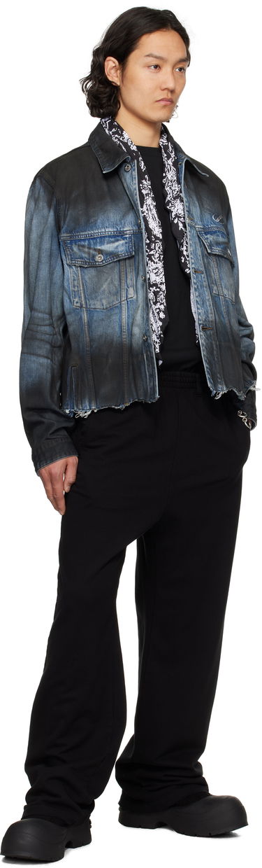 Jakna We11done We11done Sprayed Sporty Selldone Denim Jacket Modra | WD-DJ1-25-308-U-BL, 3