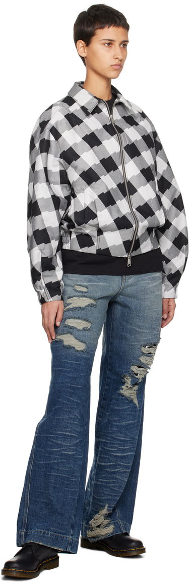 Bomber jakna ADER ERROR Check Print Zip-Up Jacket Črna | BMADFWJK1001WH, 3