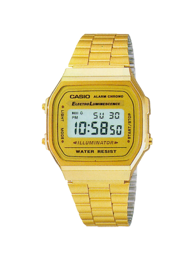 Ure CASIO Collection Rumena | A168WG-9EF