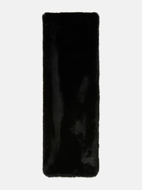 Šala GUESS Faux Fur Scarf Črna | AW5207POL03