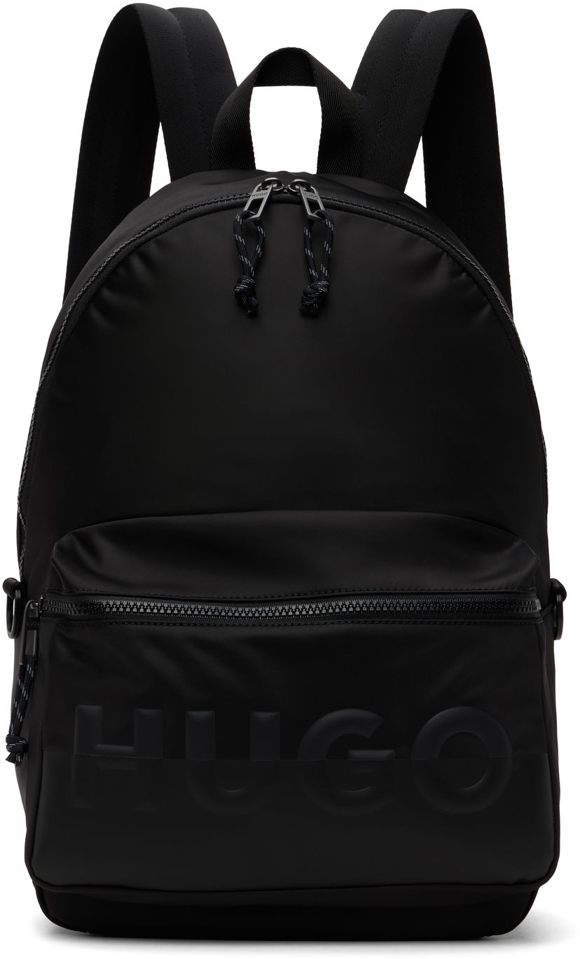 Nahrbtnik BOSS HUGO Printed-Logo Backpack Črna | 50547114