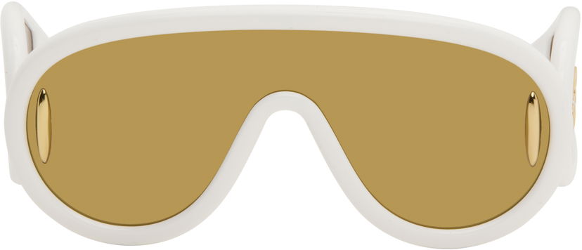 Sončna očala Loewe Wave Mask Sunglasses Bela | LW40108I 192337132728