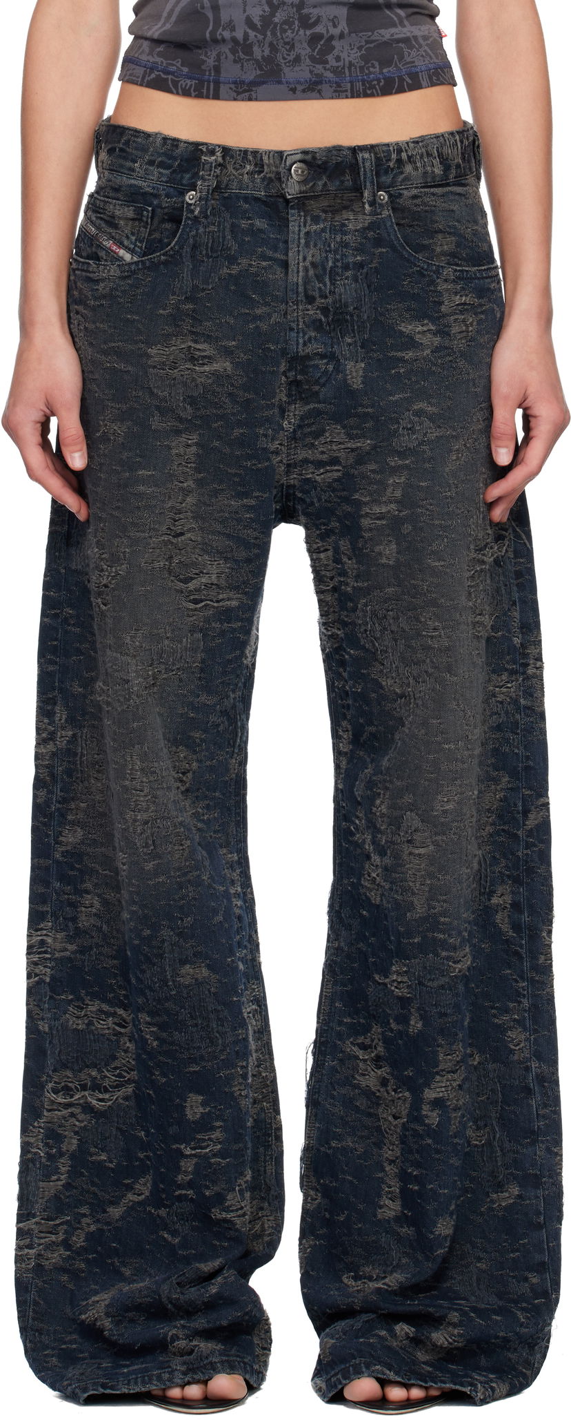 Kavbojke Diesel Relaxed 1996 D-Sire Jeans Modra | A06925 007BV