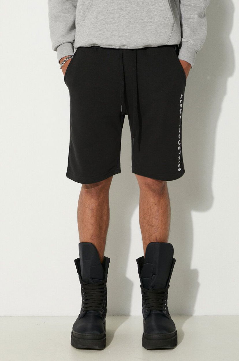 Kratke hlače Alpha Industries Shorts Al Sweat Črna | 116365.03