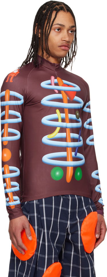 Dres Walter Van Beirendonck Walter Van Beirendonck Cosmic Dancer Bike Long Sleeve T-Shirt Rumena | 7001, 4