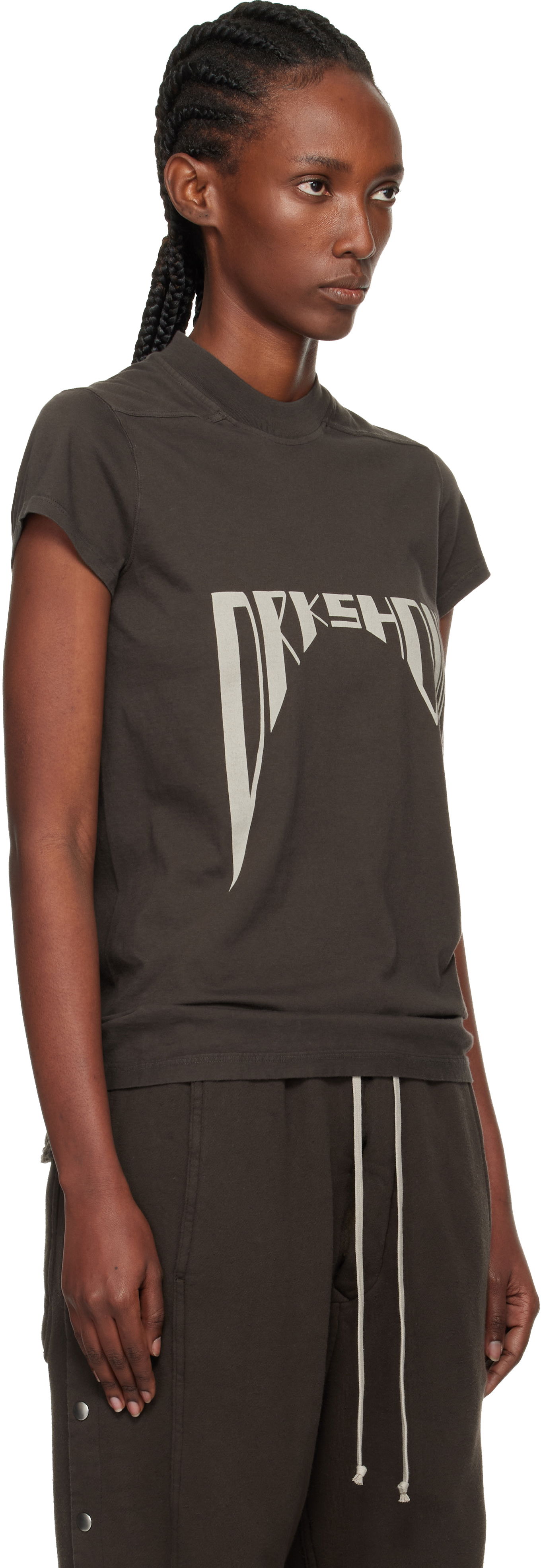 Majica Rick Owens DRKSHDW Concordians Level T-shirt Siva | DS02E7208 RNEP4, 1