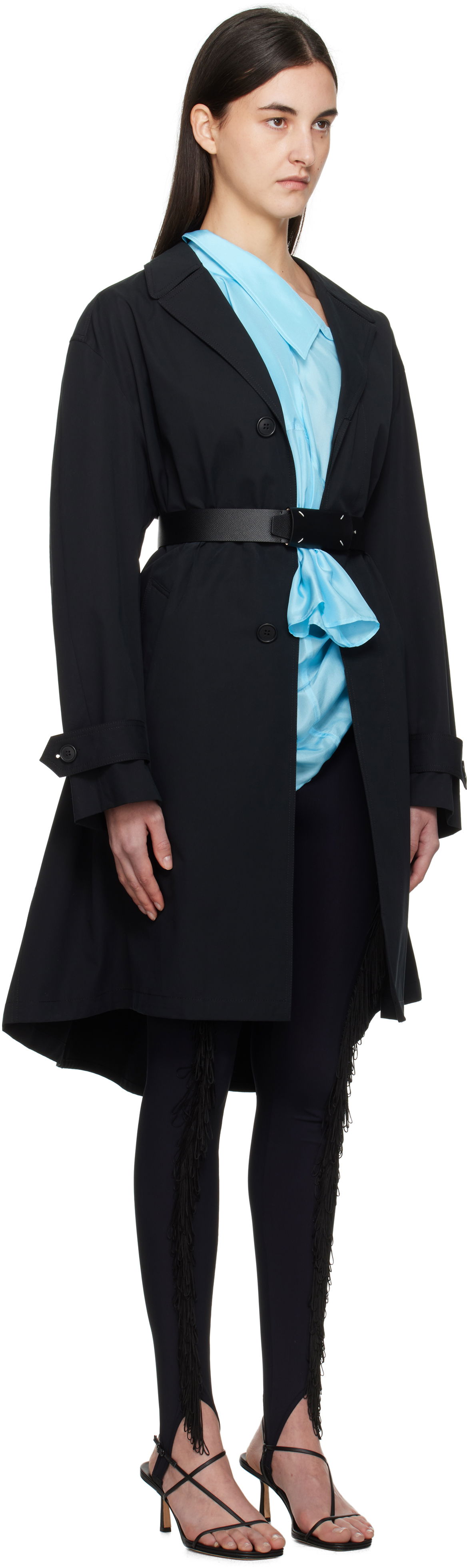 Trenčkot Maison Margiela MM6 Maison Margiela Spliced Trench Coat Črna | S52AH0078 S78537, 1
